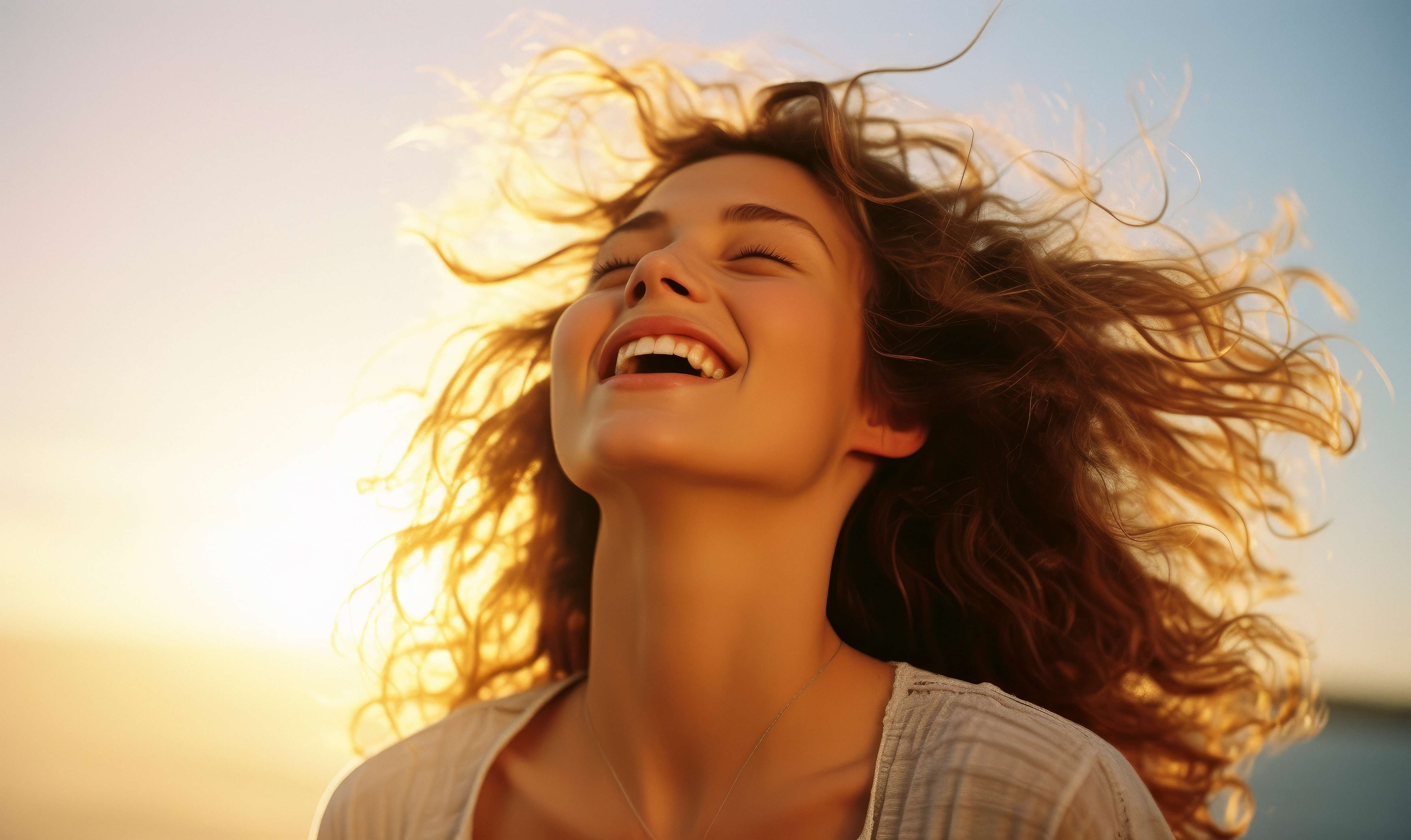 Mulher sorrindo - Óris Odontologia Copacabana